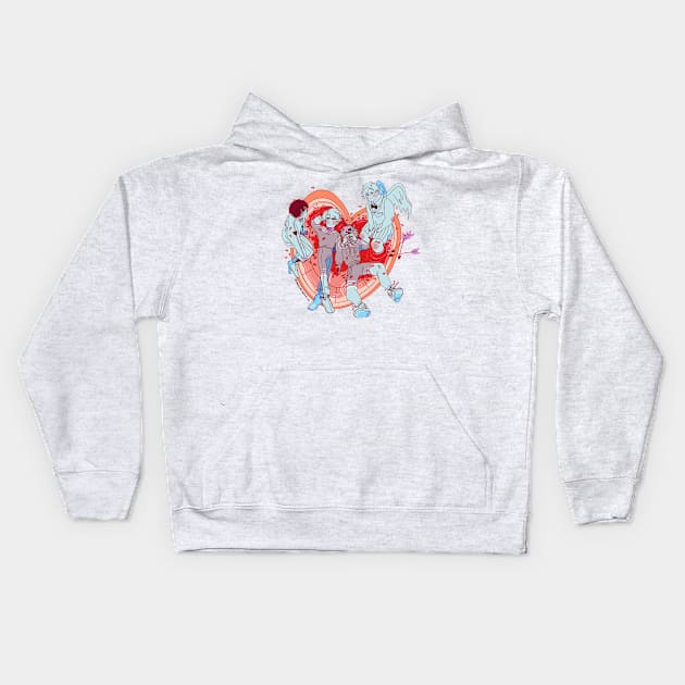 Heart Tub! Kids Hoodie by emilyartstudios